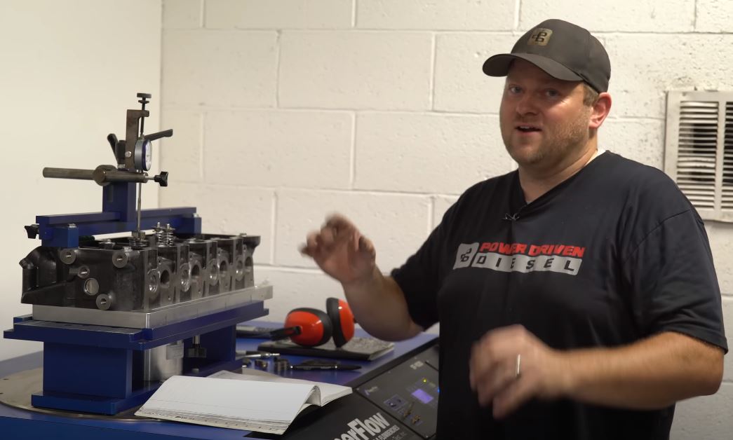 Flow Testing 6.0L Power Stroke Heads