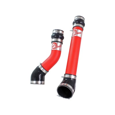 BladeRunner 3" Red Intercooler Hot and Cold Side Tubes w/Couplings and Clamps Kit; Dodge Diesel Trucks 94-02 L6-5.9L (td)