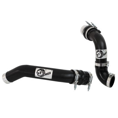 BladeRunner 3" Black Intercooler Hot and Cold Side Tubes w/Couplings and Clamps Kit; Ford Trucks 11-15 V8-6.7L (td)