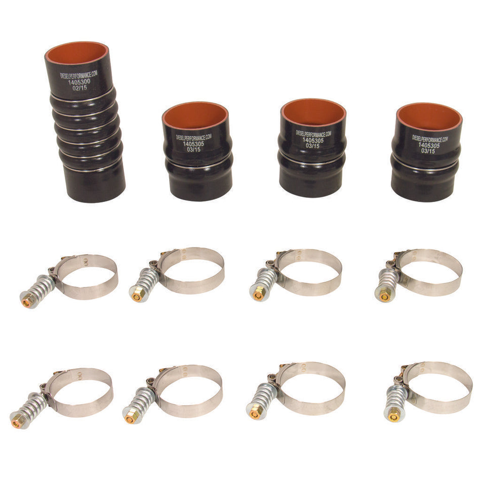 BD Diesel (1045215) 03-07 5.9L Cummins Intercooler Hose & Clamp Kit