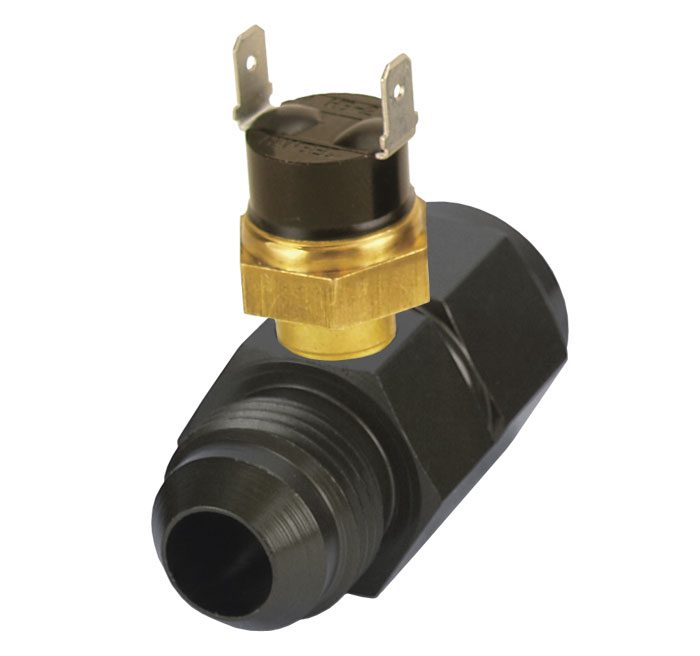 Thermostat de ventilateur en ligne haut de gamme Derale 35021, 180 degrés, -8AN