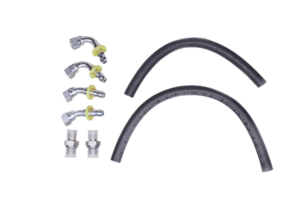 Power Driven Diesel Billet Fuel Filter Mount Plumbing Kit