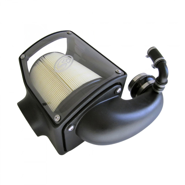 S&B FILTERS 75-5045D COLD AIR INTAKE DRY DRY EXTENDABLE WHITE 1992-2000 GMC 6.5L DETROIT DIESEL