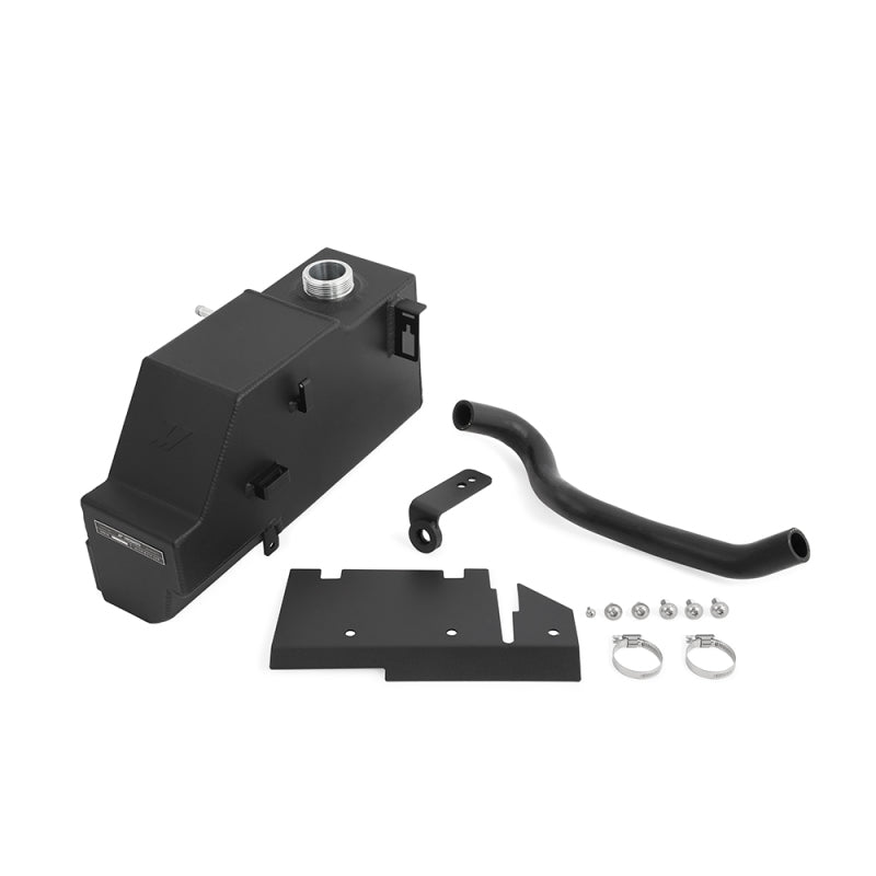 Tanque de desgasificación de aluminio Mishimoto para Ford Powerstroke de 6.7L (11-19) - Negro microarrugado