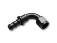 Vibrant Performance Push-On Style Hose End Fittings, Female -8AN / 90 degree (22908)