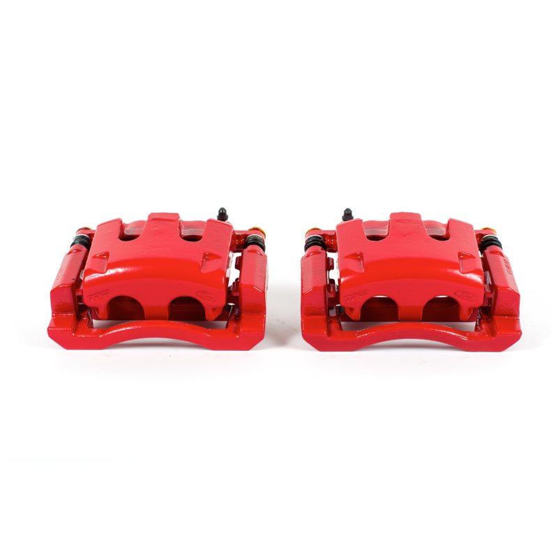 Power Stop 05-12 Ford F-350 Super Duty Rear Red Calipers w/Brackets ...