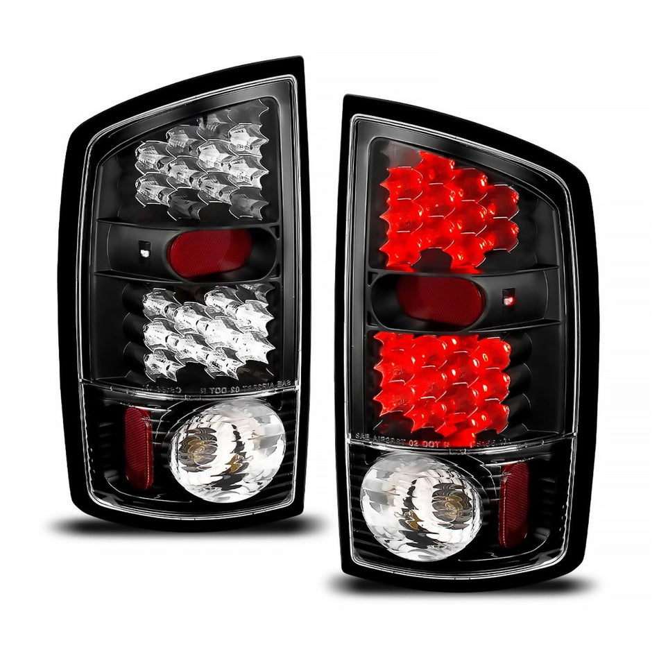 ANZO 2002-2005 Dodge Ram 1500 LED Taillights Black