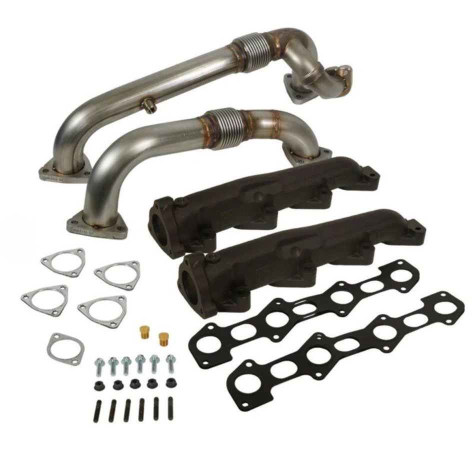 BD Diesel 1041484 Exhaust Manifold and Up-Pipe Kit PowerStroke 6.4L 08-10 Ford F-Series SuperDuty