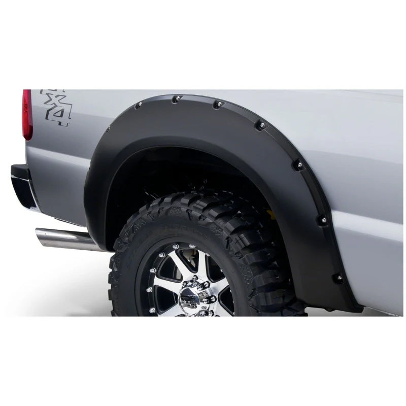 Guardabarros Bushwacker estilo bolsillo para Ford F-250 Super Duty 99-10, 2 piezas, color negro