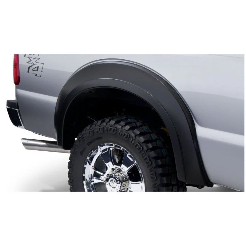 Guardabarros Bushwacker 99-10 para Ford F-250 Super Duty Styleside Extend-A-Fender, 2 piezas, color negro