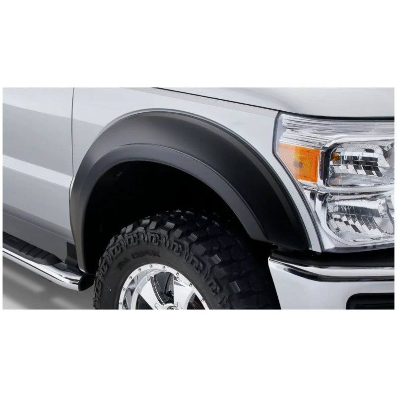 Guardabarros extensibles Bushwacker Styleside para Ford F-250 Super Duty 11-16, 2 piezas, color negro