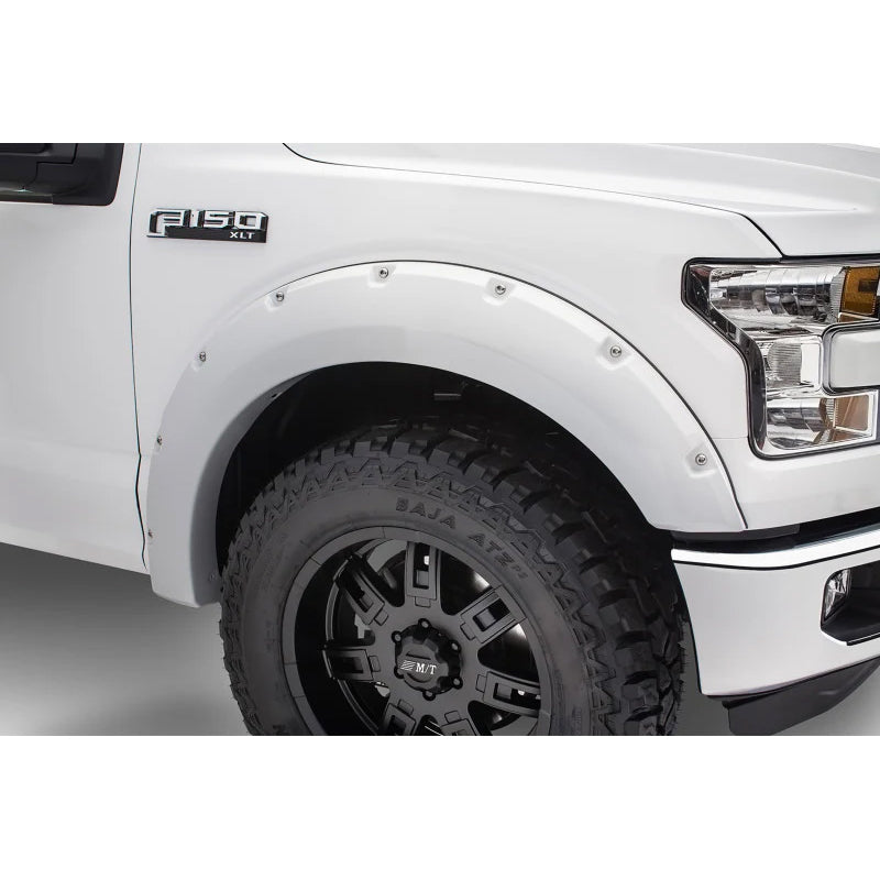 Pantalones acampanados Bushwacker para Ford F-250 Super Duty 17-18 (4 piezas) - Blanco Oxford