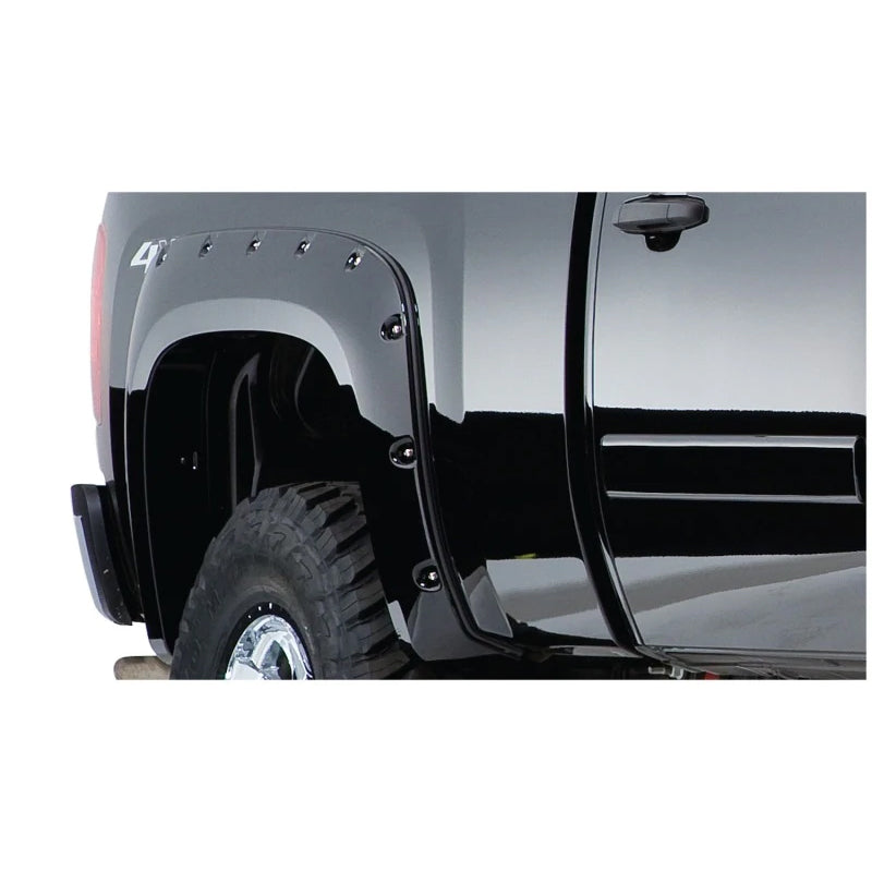 Guardabarros Bushwacker estilo bolsillo Fleetside para Chevy Silverado 1500 (99-06), 2 piezas, 78/96 pulgadas, color negro