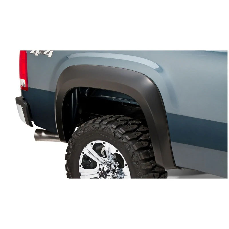 Guardabarros Bushwacker 07-13 GMC Sierra 1500 Fleetside Extend-A-Fender, 2 piezas, 78,7/97,6 pulgadas, caja, color negro