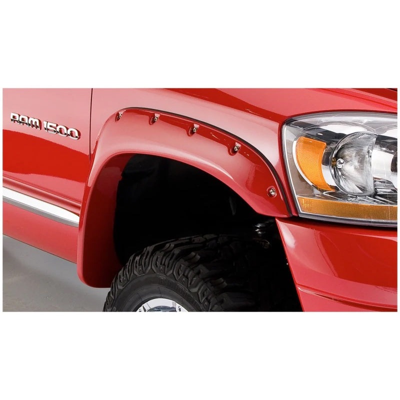 Guardabarros estilo bolsillo Bushwacker para Dodge Ram 1500 (2 piezas, 02-08), color negro