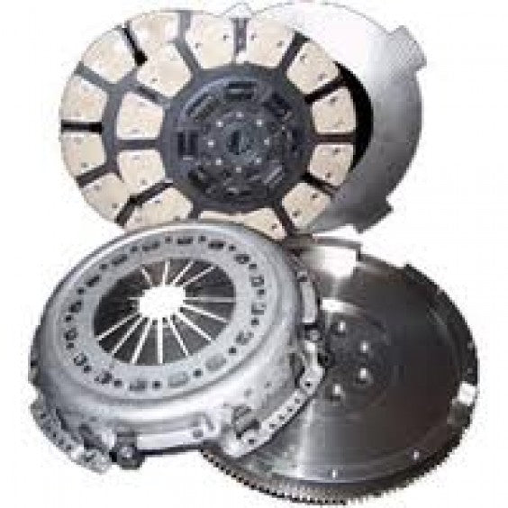 Kit de embrague completo de doble disco amortiguado Ford PowerStroke de 5 velocidades, 94-98 (7,3 L) (750 hp y 1300 ft/lbs)