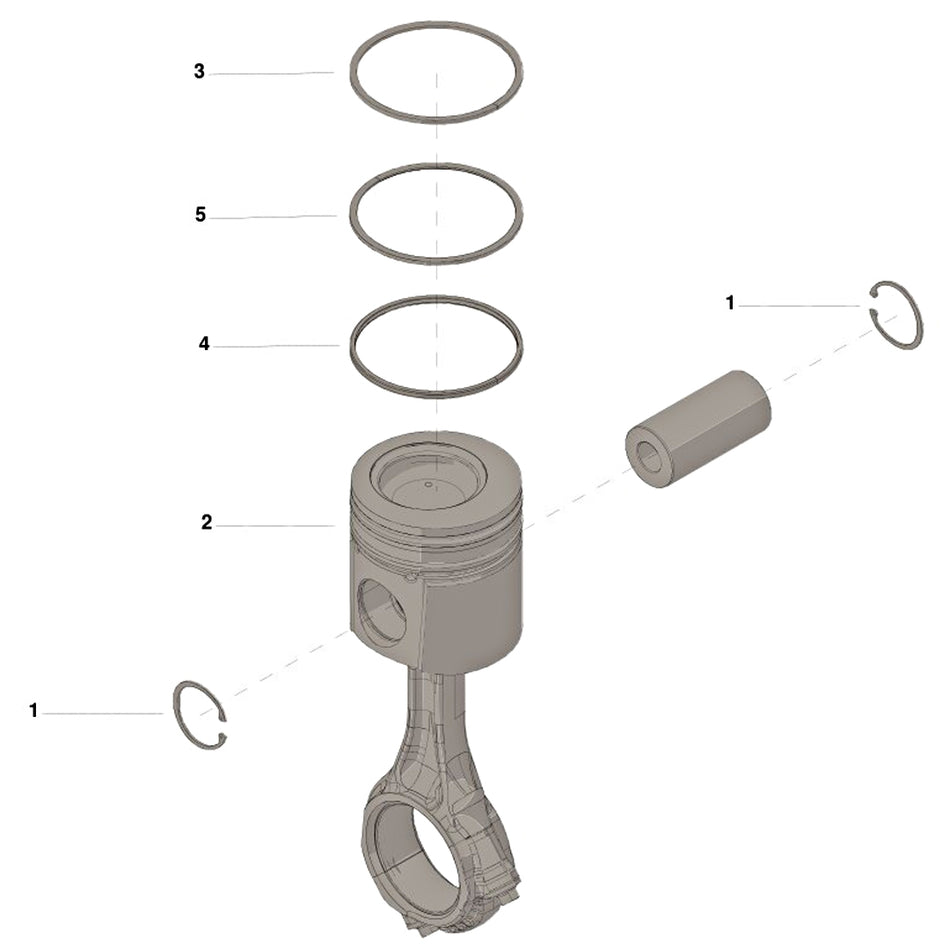 Kit piston 0,5 mm ISB/QSB 5,9 L