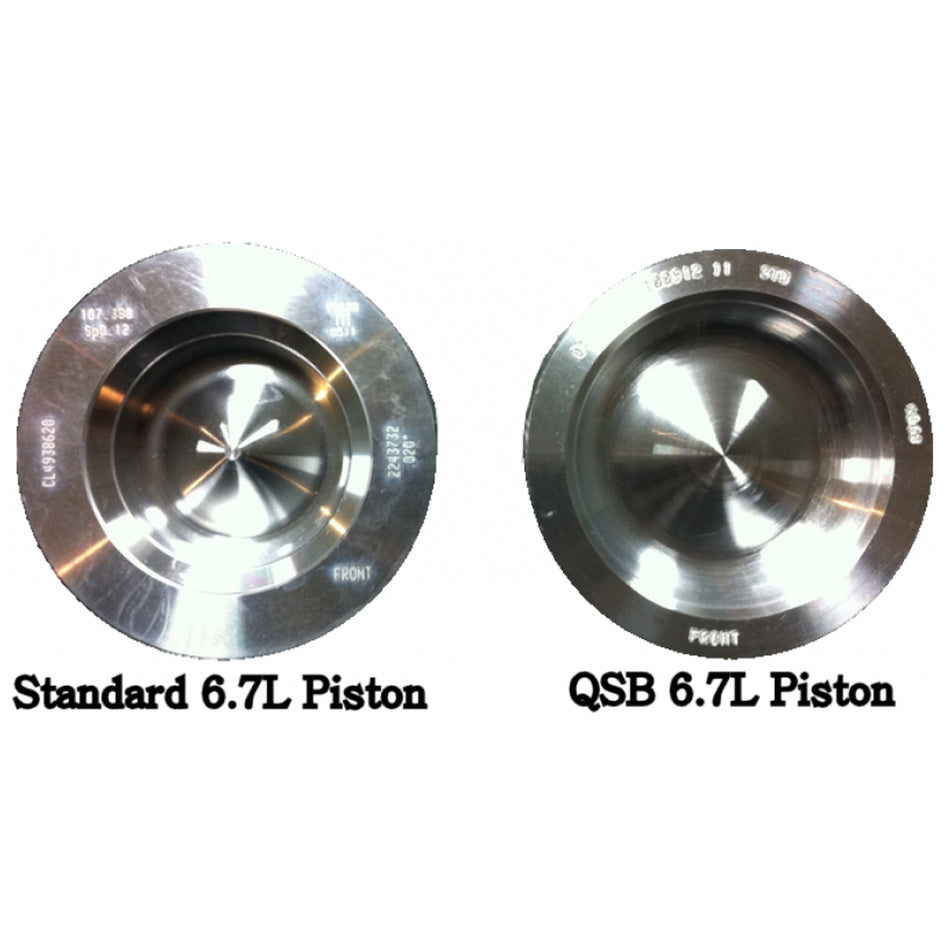 07.5+ Dodge 6.7L Cummins Interstate McBee QSB Piston 04.5-07 5.9 injectors Spray Piston