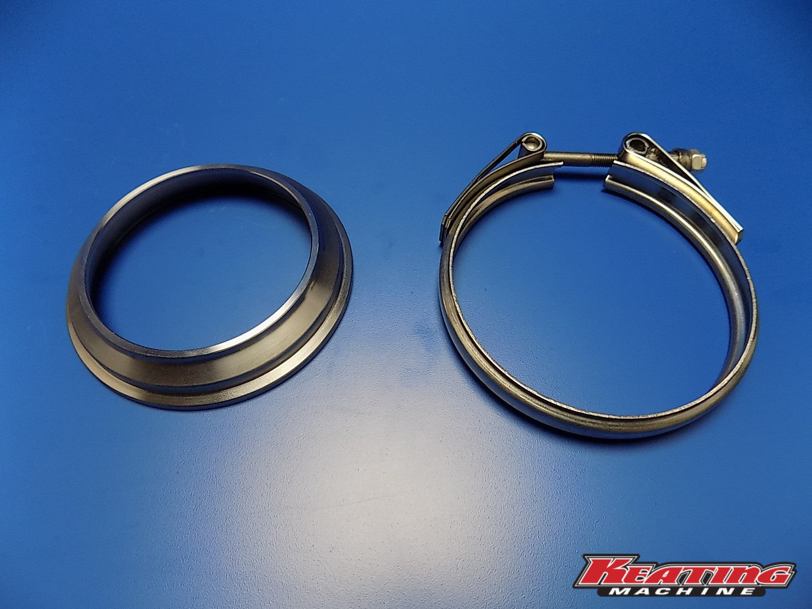 Keating Machine HE351 Downpipe Exhaust V-Band Flange and Clamp | Power ...