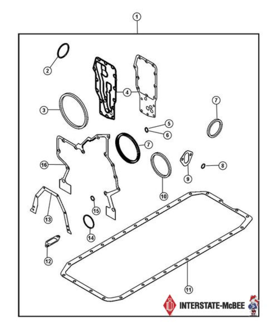 Interstate-Mcbee Lower Engine Kit 2007.5-2018 Dodge Cummins 6.7L (M-4955355)