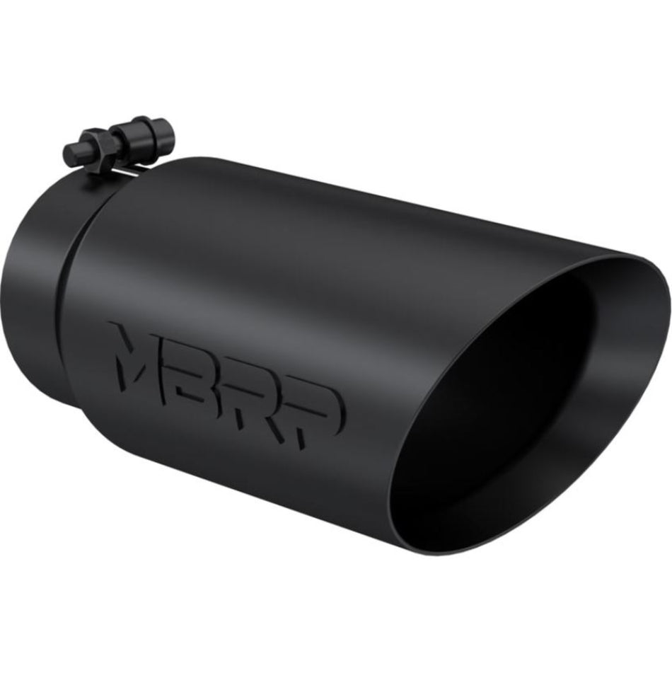 MBRP Black Dual Walled Angled Exhaust Tip (4" Inlet, 5"Outlet) T5053BLK
