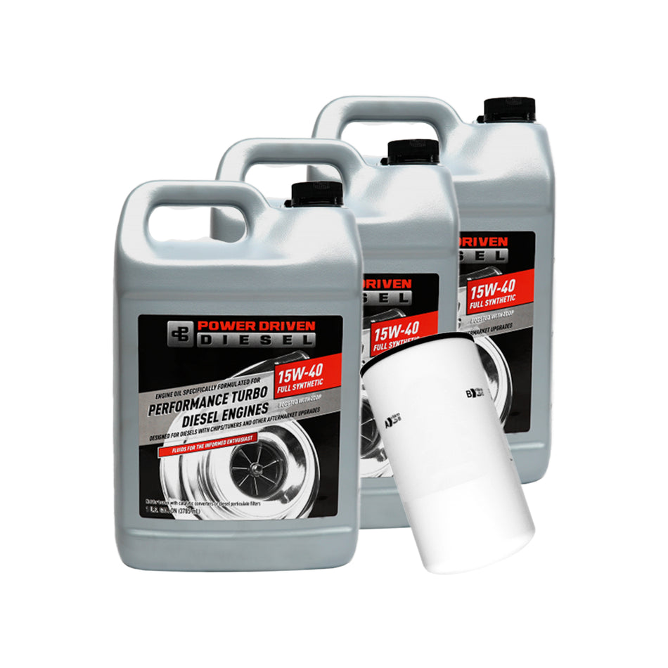 Paquete de cambio de aceite para motores PowerStroke, Cummins o Duramax 