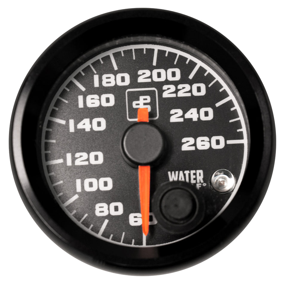 Power Driven Black Water Temp Gauge with Warning