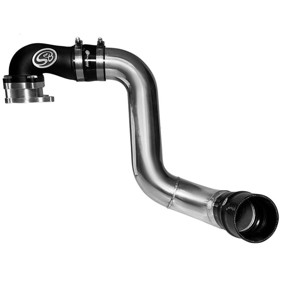 S&B Filters (76-1010B) 05-07 6.0L PowerStroke Cast Aluminum Intake Elbow - Black