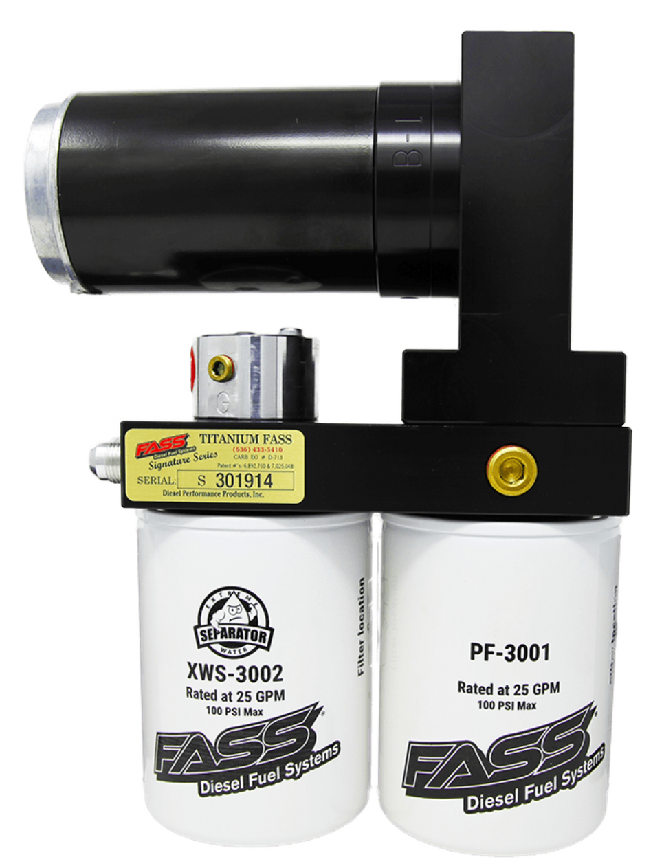 FASS Titanium Series Fuel System 250F 220GPH (60-65 PSI), Powerstroke 7.3L and 6.0L 1999-2007, 600-900hp, (TSF14250F220G)