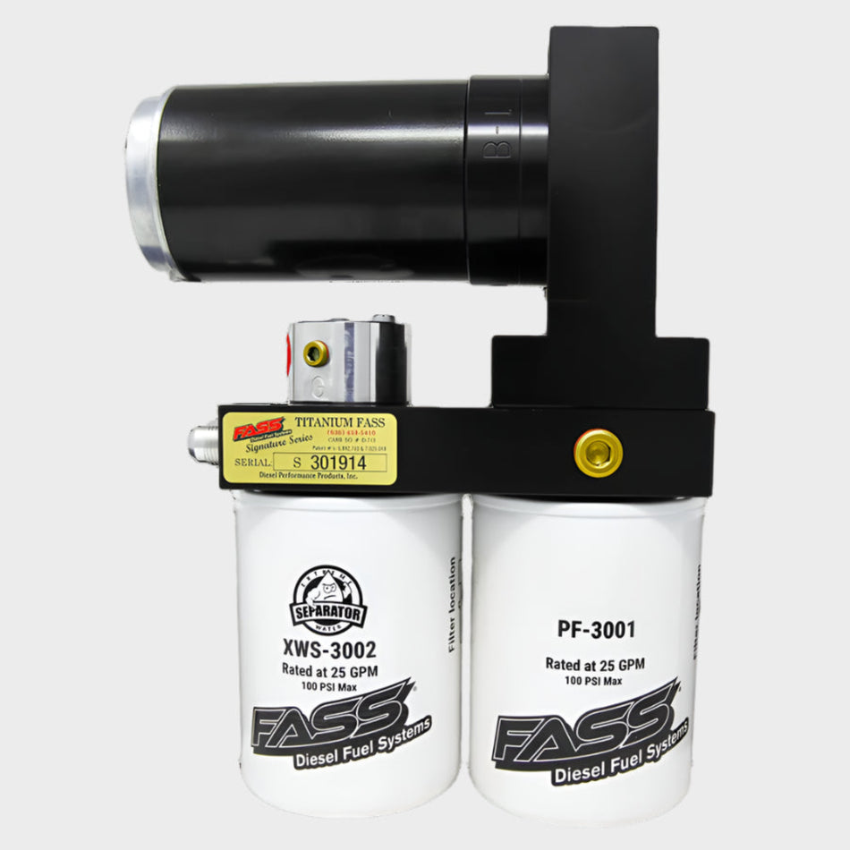 FASS Titanium Series Fuel System 290GPH (8-10 PSI), Duramax 6.6L 2001-2016, (1200-1500hp) (TSC10290G)