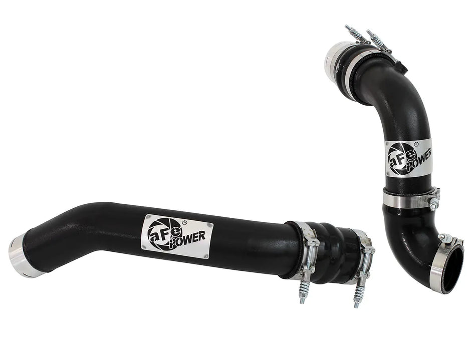 aFe 46-20144-B 6.7L PowerStroke 3" Black BladeRunner Intercooler Hot and Cold Side Tubes with Couplings and Clamps