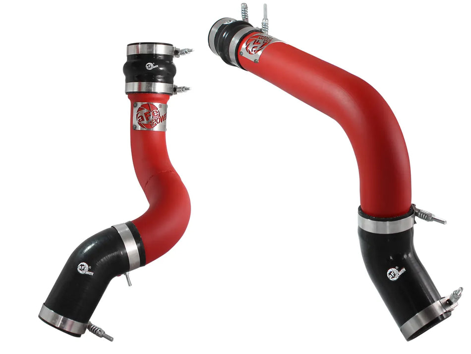 aFe 46-20134-R 3" BladeRunner Intercooler Hot and Cold Side Tubes with Couplings and Clamps: Red
