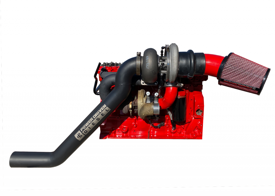 Power Driven Add-A-S400 Compound Turbo Kit for 03-07 5.9L 3rd Gen Cummins Diesel